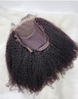 HD Lace 4B 4C Afro Kinky Coily Human Hair Lace Frontal Wigs/4x4 Coily Lace Closure Wigs
