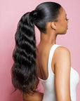 Body Wave Wrap Ponytail Around 30inch 15A Long Virgin Human Hair Extension