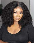 HD Lace 4B 4C Afro Kinky Coily Human Hair Lace Frontal Wigs/4x4 Coily Lace Closure Wigs