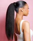 Kinky Straight Wrap Ponytail Around 30inch 15A Long Virgin Human Hair Extension