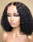 Afro Curly 13x4 Frontal HD Lace Free Part Long Wig 100% Human Hair | 3 Cap Sizes
