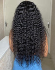 Stylish Water Wave 13x4 Frontal HD Lace Free Part Long Wig 100% Human Hair