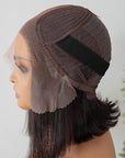 Pre-bleached Glueless Middle Part Wide T Lace Bob Wig 100% Human Hair | Easy & Daily