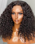 Wet And Wavy | Water Wave 4x4 Closure Lace Glueless Mid Part Long Wig 100% Human Hair