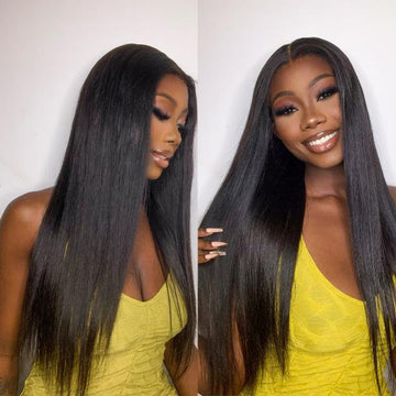 Belle Canadienne Ion Perm Straight Undetectable Glueless 5x5 Closure Lace Wig | Real HD Lace