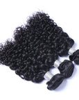 Natural Black Deep Curly 100% human Hair Bundles - Set of 3 Bundles