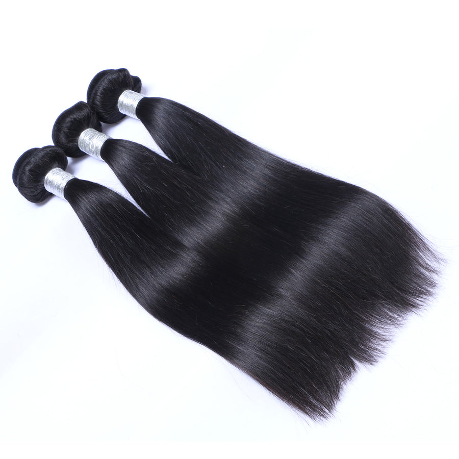 Silk Straight 100% human Hair Bundles - Set of 3 Bundles