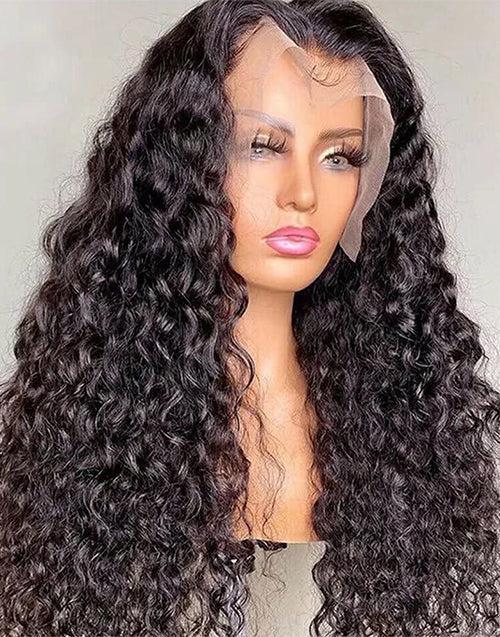 Deep Wave13x6 Lace Front Human Hair Wigs HD Lace Deep Curly Wig
