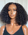 13x4 Double Drawn Curly Human Hair Bob Wigs Full & Thick Lace Front Wigs