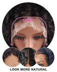 13x4 Double Drawn Curly Human Hair Bob Wigs Full & Thick Lace Front Wigs