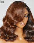 Limited Design | Ombre Brown C Part Loose Wave Glueless 5x5 Closure Undetectable HD Lace Wig 100% trending Human Hair