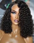 Ocean Curl 13x4 Lace Front Bob Wig Glueless Human Hair Wig