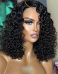 Ocean Curl 13x4 Lace Front Bob Wig Glueless Human Hair Wig