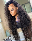 13x4 Deep Wave Lace Frontal Human Hair Wigs (4x4 Closure Wig Available)