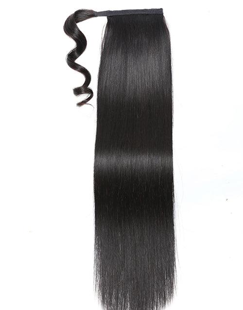 Straight Wrap Ponytail Around 30inch 15A Long Virgin Human Hair Extension