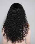 Loose Water Wave 13X4 Frontal HD Lace Side Part Long Wig 100% Human Hair