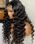 99j Burgundy Loose Deep Wave Wig Beautiful Crimp Wave 13x4 Lace Frontal | 4x4 Closure Human Hair Wigs