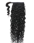 Water Wave Wrap Ponytail Around 30inch 15A Long Virgin Human Hair Extension