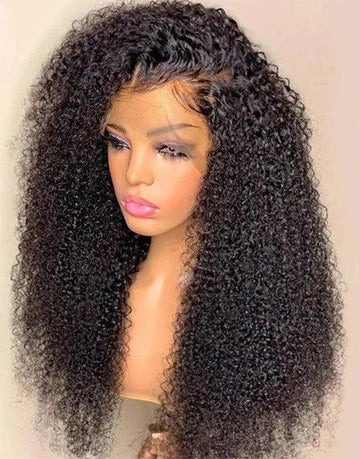 Glueless Invisiable Crystal HD Lace Afro Kinky Curly 13x4 Lace Front Wig 5x5 Lace Human Hair Wig