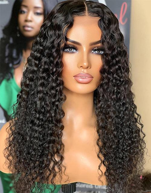 13x4 Curly Lace Front Wig Human Hair Wigs HD Lace Glueless 4X4 Lace Closure Wig