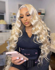Blonde #613 13x4 Lace Front Wigs Body Wave Human Hair Wigs Perfect Summer Hair