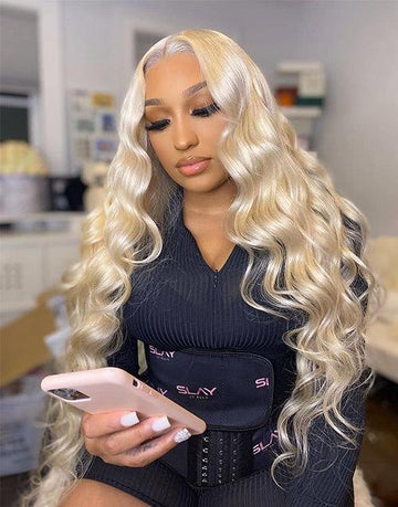 Blonde #613 13x4 Lace Front Wigs Body Wave Human Hair Wigs Perfect Summer Hair