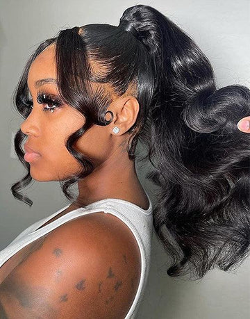 Glueless Body Wave 360 Lace Front Wig Preplucked HD Lace Human Hair Wigs