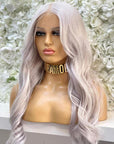 Pure Blonde Pink Color Long Wavy 13x4 Lace Front Wigs 4x4 Lace Closure Human Hair Wig