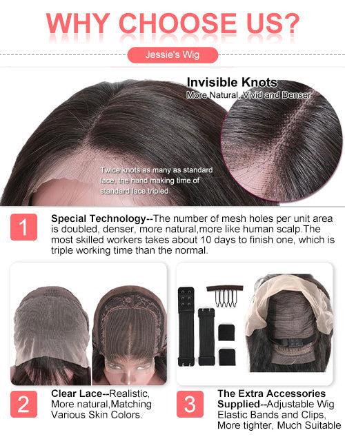 5X5 Crystal Lace Romance Curl Double Drawn Human Hair Bob Lace Closure Wigs