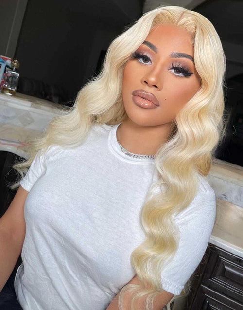 613 Blonde Lace Front Wigs Brazilian Body Wave Frontal Wigs