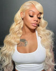 613 Blonde Lace Front Wigs Brazilian Body Wave Frontal Wigs