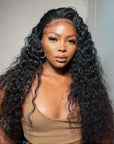 6x6 Deep Curly Lace Closure Wigs UNDETECTABLE HD Lace Human Hair Wigs