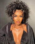 Curly 360 Full Lace Frontal Wig For High Ponytail Human Hair Wigs (Summer Must Have)
