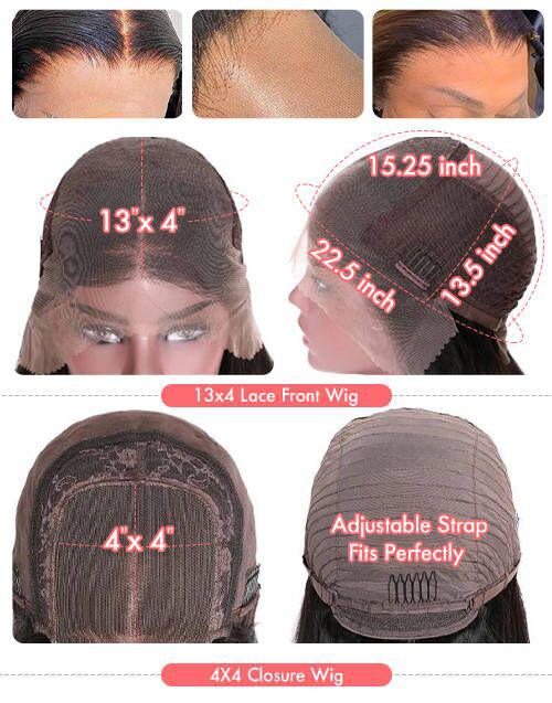 Highlight Body Wave Human Hair Lace Front Wigs Real HD Lace Closure Wig