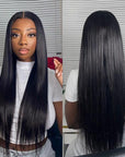 Silky Straight 360 Lace Long Wig 100% Human Hair Pre-bleached & Pre-plucked