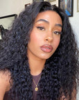 Wet And Wavy | Water Wave Compact 13x4 Frontal Lace Long Wig 100% Human Hair