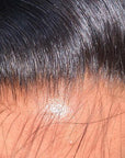 Natural Black Body Wave 13x4 Frontal HD Lace Long Wig 100% Human Hair