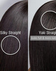 Trendy Layered Cut Yaki Straight Glueless Minimalist Lace Bob Wig With Bangs 100% Human Hair | Put On And Go